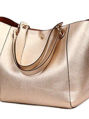 PU Leather Tote Handbag Adjustable Strap Crossbody Work Travel